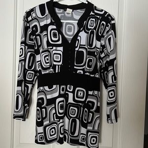 Cocomo  Black and White Long Sleeve